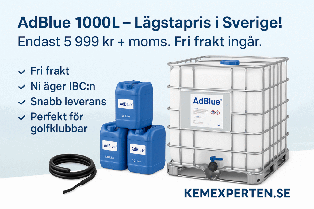 AdBlue 1000 Liter IBC - Fri Frakt